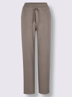 Pantalon à ceinture élastique interlock