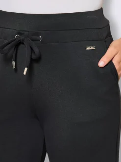Pantalon à ceinture élastique interlock