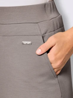 Pantalon à ceinture élastique interlock