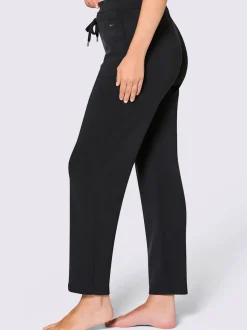 Pantalon à ceinture élastique interlock