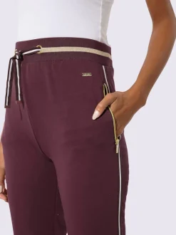 Pantalon à ceinture élastique matière sweat
