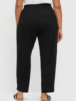 Pantalon ceinture smockée