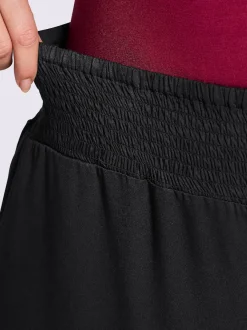 Pantalon ceinture smockée