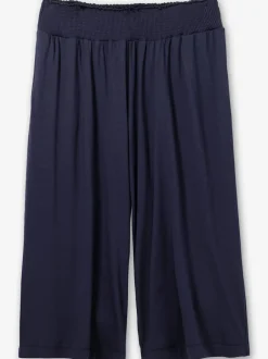 Pantalon ceinture smockée