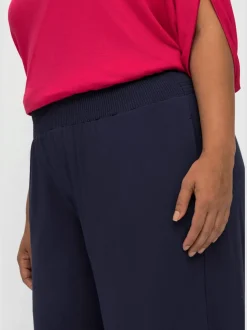 Pantalon ceinture smockée