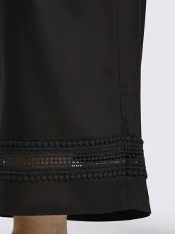 Pantalon ceinture smockée