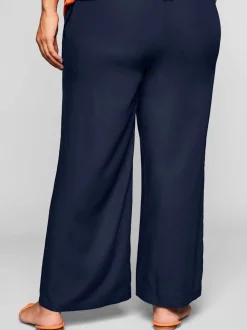 Pantalon ceinture smockée