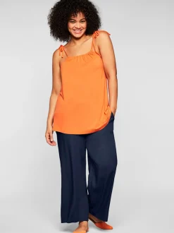Pantalon ceinture smockée