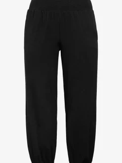 Pantalon ceinture smockée