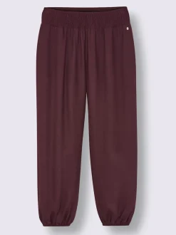 Pantalon ceinture smockée
