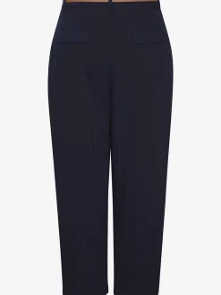Pantalon à ceinture étroite avec poches fendues et jambes étroites