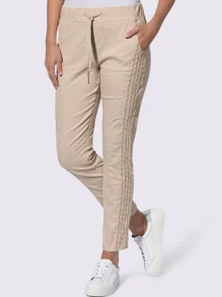Pantalon chic avec fronces et ceinture ajustable