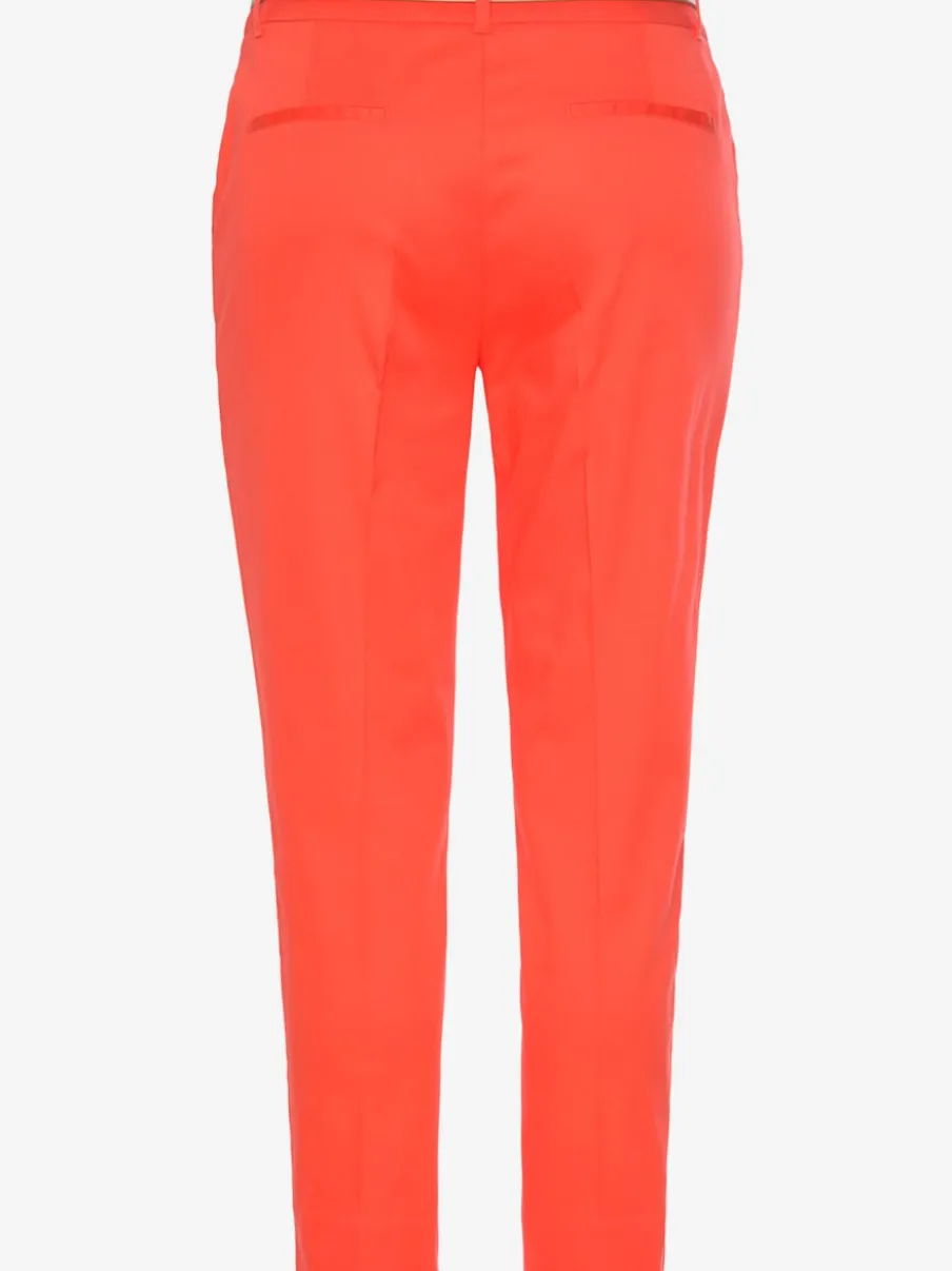 Pantalon chino décontracté avec ceinture imitation cuir et poches