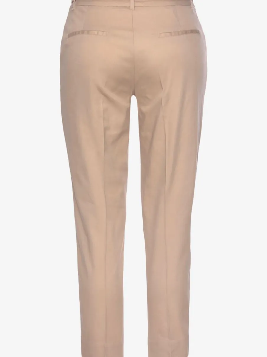 Pantalon chino décontracté avec ceinture imitation cuir et poches