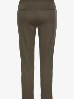 Pantalon chino décontracté avec ceinture imitation cuir et poches