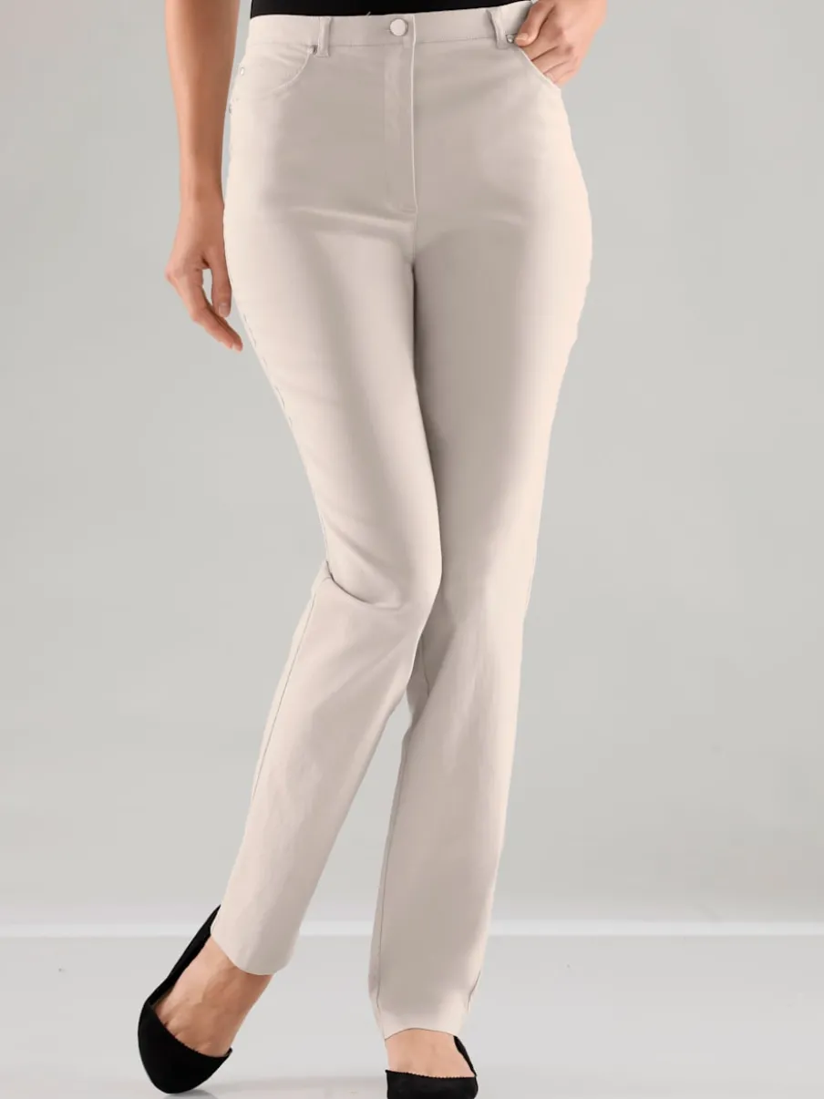 Pantalon classique cinq poches confortable pour un usage quotidien