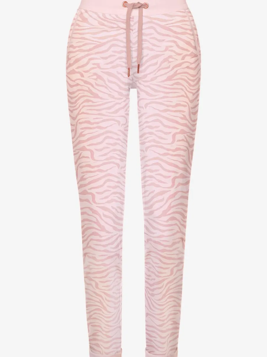 Pantalon confortable avec poches fendues et ourlet à revers