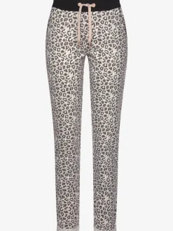 Pantalon confortable avec poches fendues et ourlet à revers