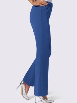 Pantalon costume avec jambes larges et ceinture élastique