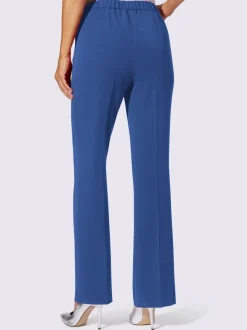 Pantalon costume avec jambes larges et ceinture élastique