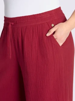 Pantalon 3/4 coulisse et lien à nouer