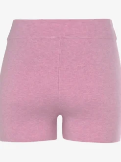 Pantalon court en tricot doux avec logo brodé et finition agréable