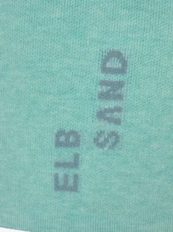 Pantalon court en tricot doux avec logo brodé et finition agréable