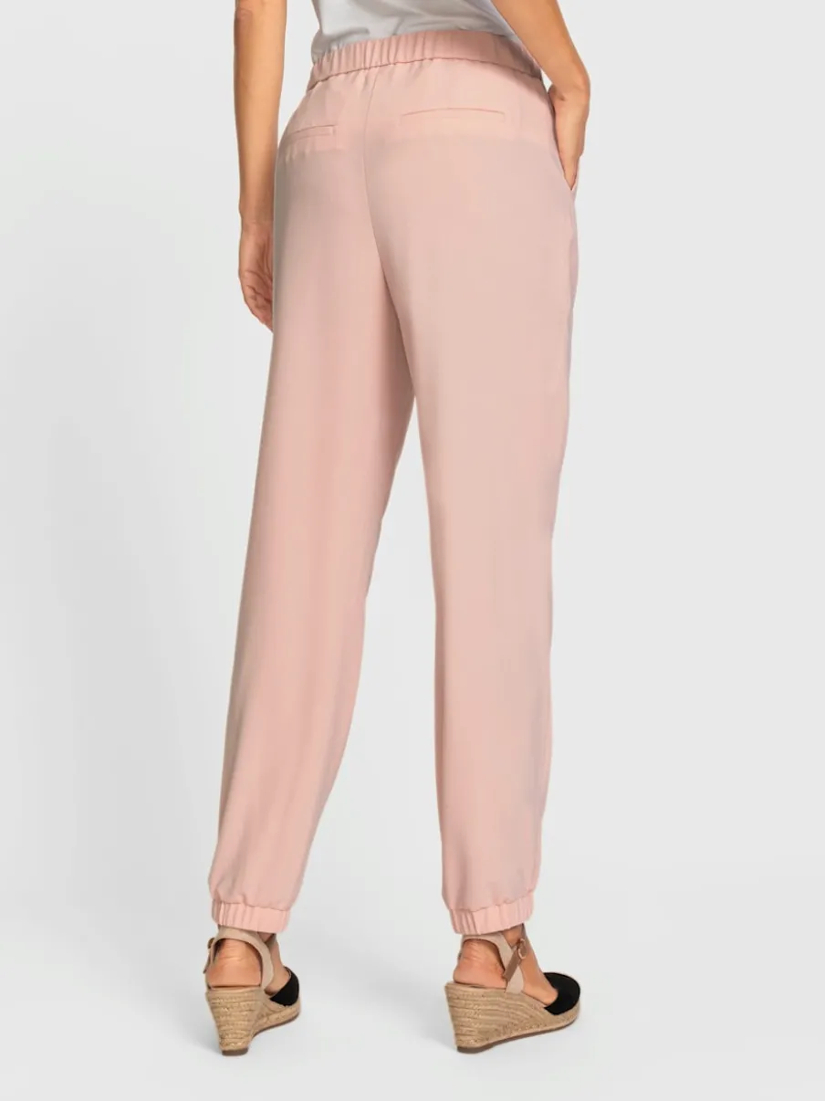 Pantalon décontracté avec ceinture élastique et poches latérales