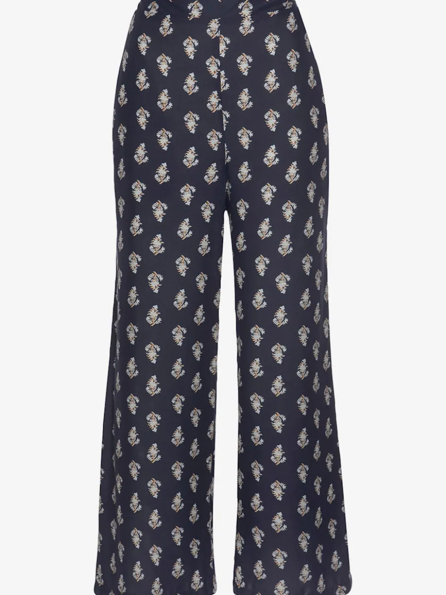 Pantalon décontracté imprimé avec ceinture élastique et poches