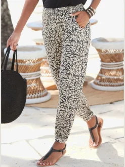 Pantalon décontracté souple avec poches pour l'été