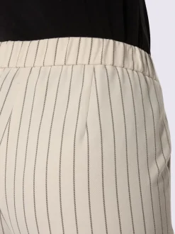 Pantalon de costume fluide avec rayures et jambes amples
