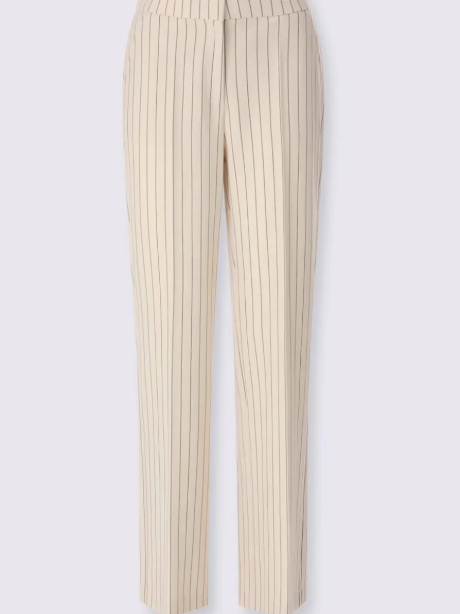 Pantalon de costume fluide avec rayures et jambes amples