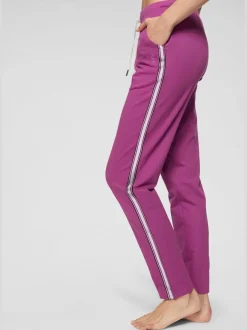 Pantalon de détente rayé avec taille élastique et poches latérales