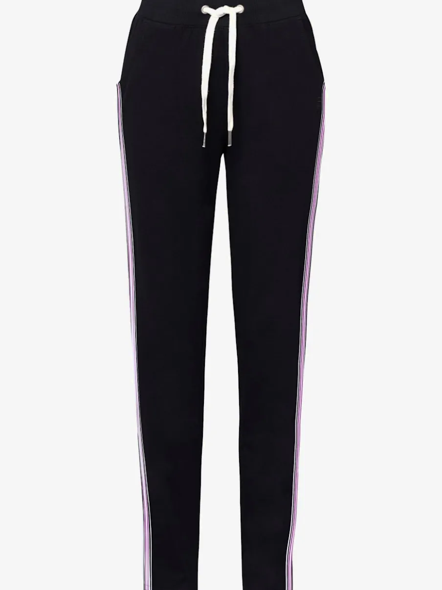 Pantalon de détente rayé avec taille élastique et poches latérales