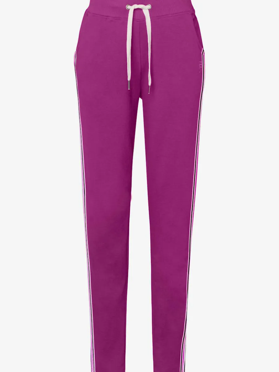 Pantalon de détente rayé avec taille élastique et poches latérales