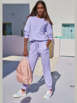 Pantalon de jogging avec imprimé en matière douce et confortable