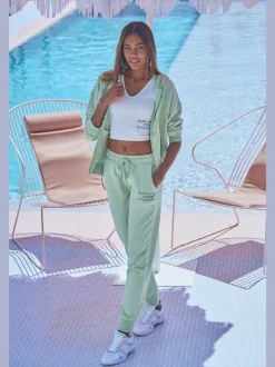 Pantalon de jogging avec imprimé en matière douce et confortable