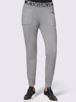 Pantalon de jogging avec inscription et poches confortables