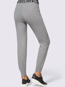 Pantalon de jogging avec inscription et poches confortables