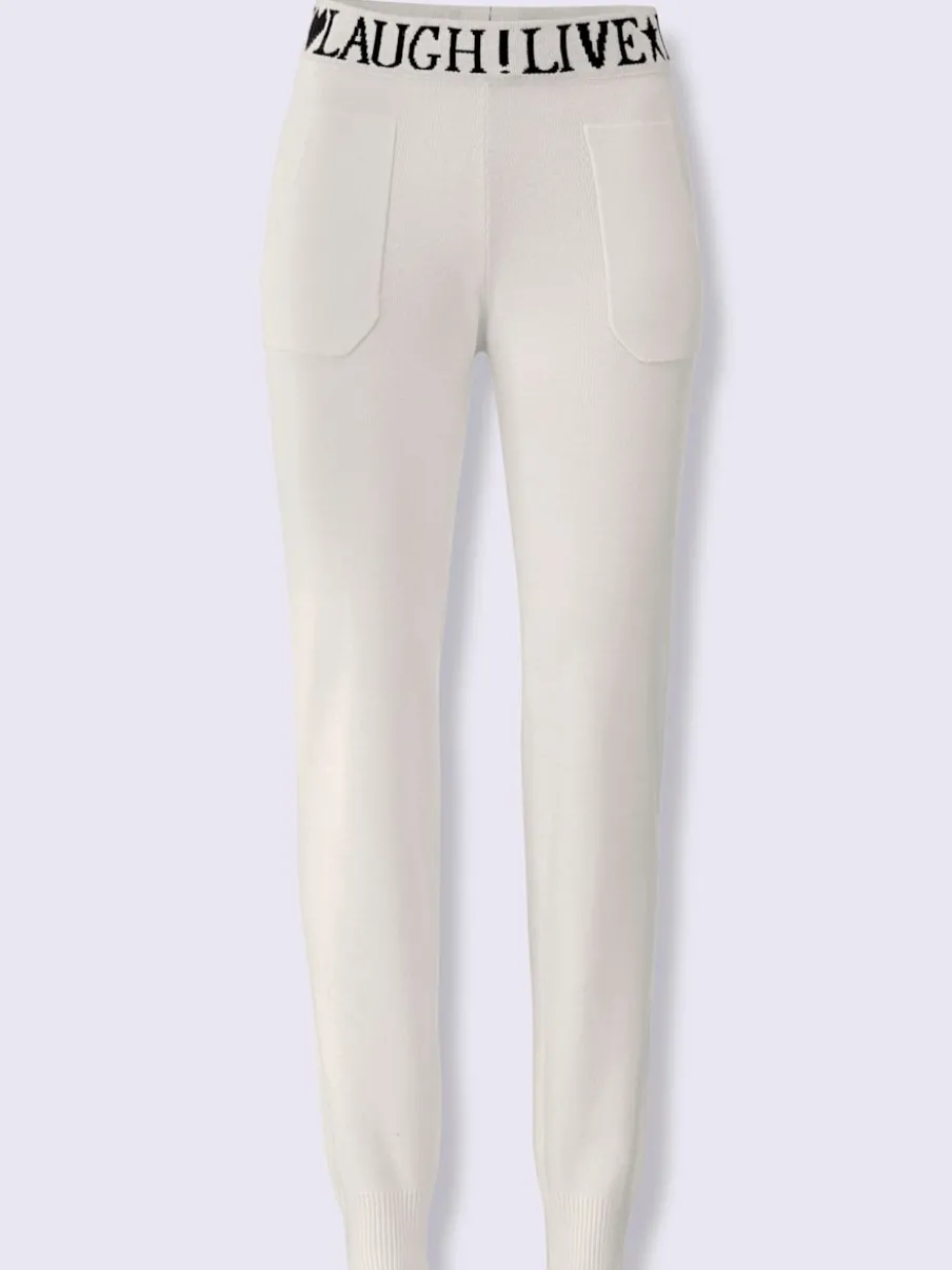 Pantalon de jogging avec inscription et poches confortables