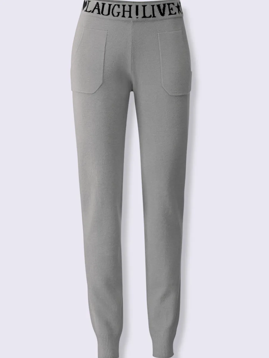 Pantalon de jogging avec inscription et poches confortables