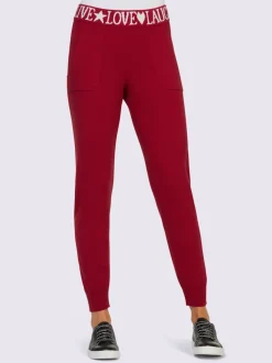 Pantalon de jogging avec inscription et poches confortables