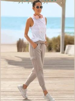 Pantalon de jogging avec poches et ceinture élastique