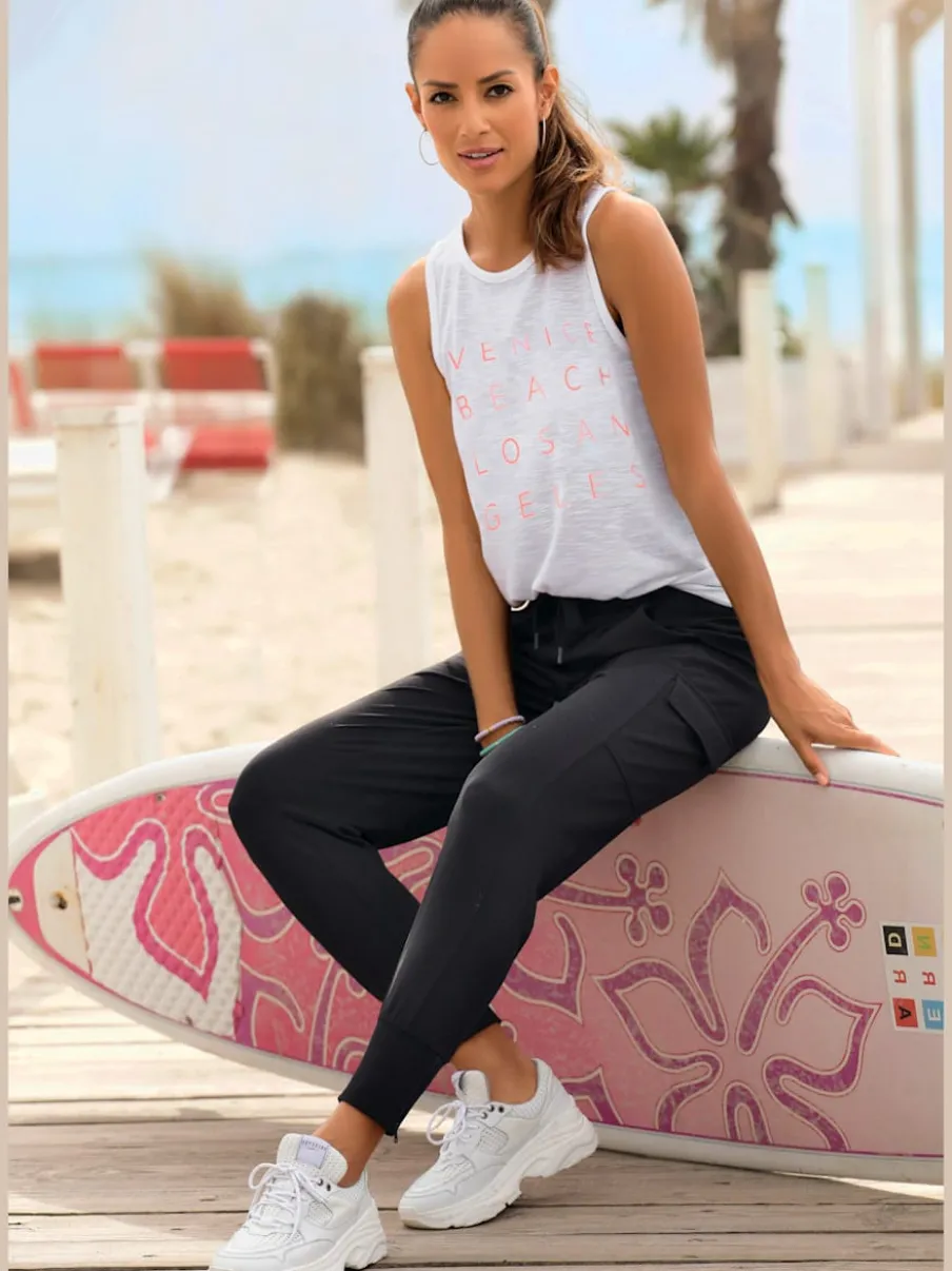 Pantalon de jogging avec poches et ceinture élastique