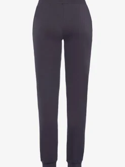 Pantalon de jogging en coton avec poches latérales et logo imprimé