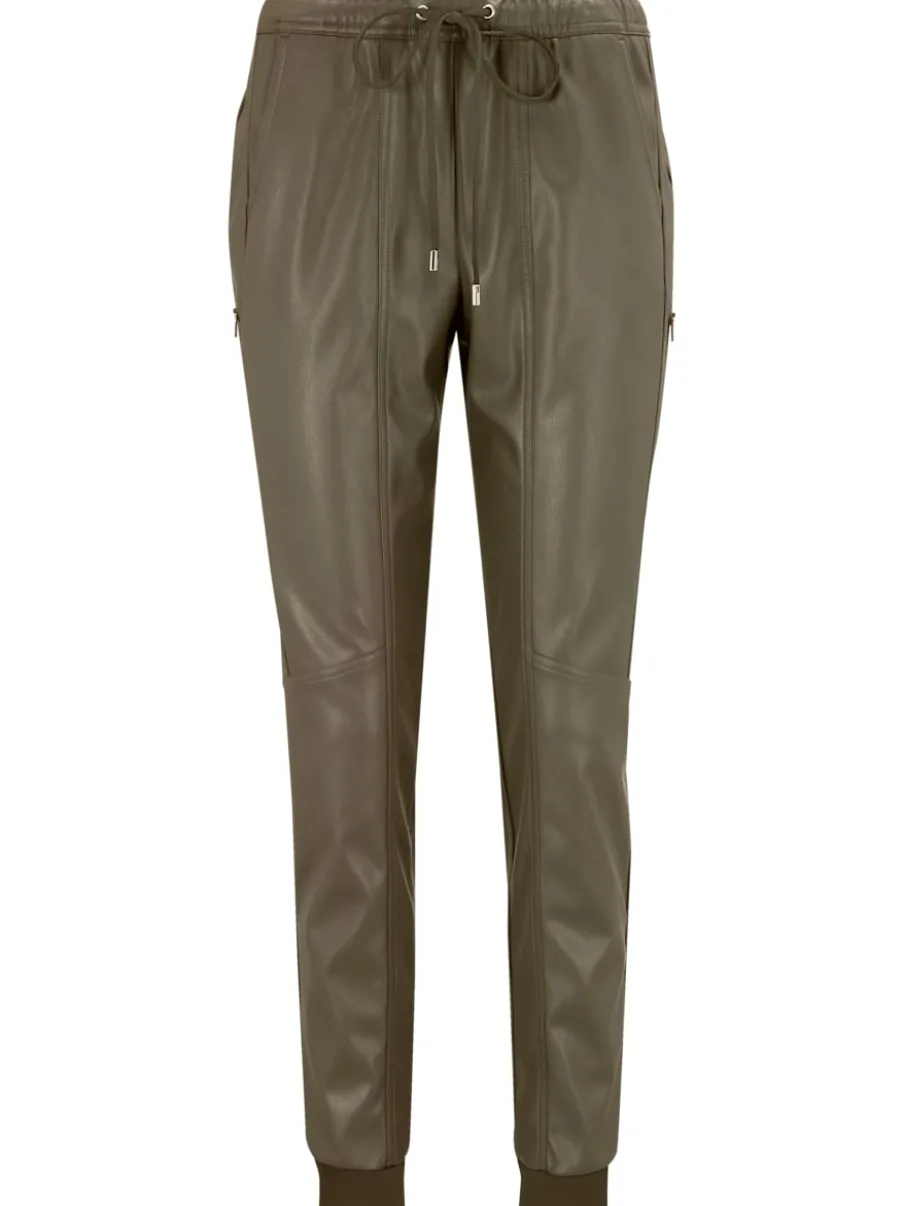 Pantalon de jogging en synthétique avec ceinture élastique et poches