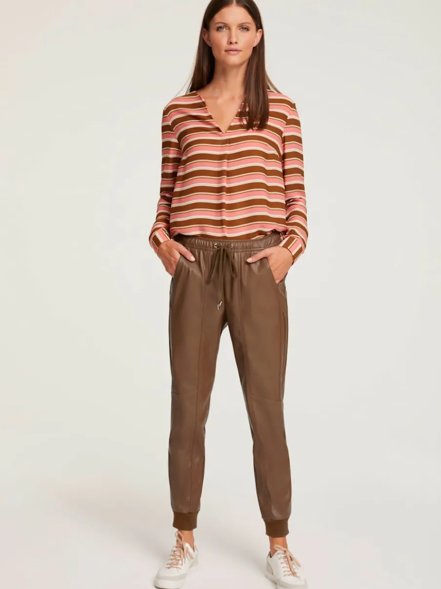 Pantalon de jogging en synthétique avec ceinture élastique et poches