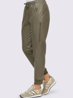 Pantalon de jogging en synthétique avec ceinture élastique et poches