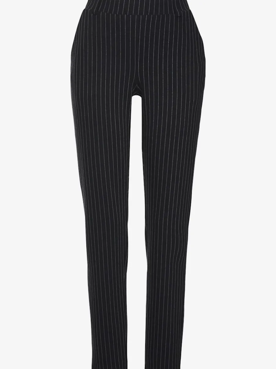Pantalon de jogging à motifs avec jambes étroites et taille haute