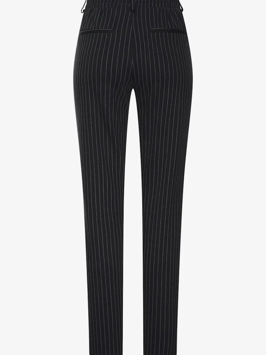 Pantalon de jogging à motifs avec jambes étroites et taille haute